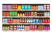 Supermarket. Food and drinks, a Graphic by Gurza SHOP (Thumbnail 3 of 8)
