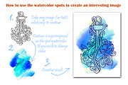 Watercolor spots & backdrops BUNDLE, a Texture Graphic by Astarta (Thumbnail 2 of 3)