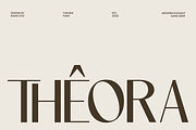 Theora Modern Elegant Sans Font, a Sans Serif Font by Rasio Studio (Thumbnail 1 of 9)