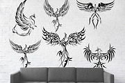 6 Phoenix Tribal Tattoos, a Pattern Graphic by Natsuhisui (Thumbnail 2 of 5)
