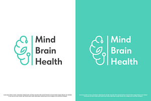 Mental Health Brain Logo Design Icon, a Branding & Logo Template by Morvana Crew