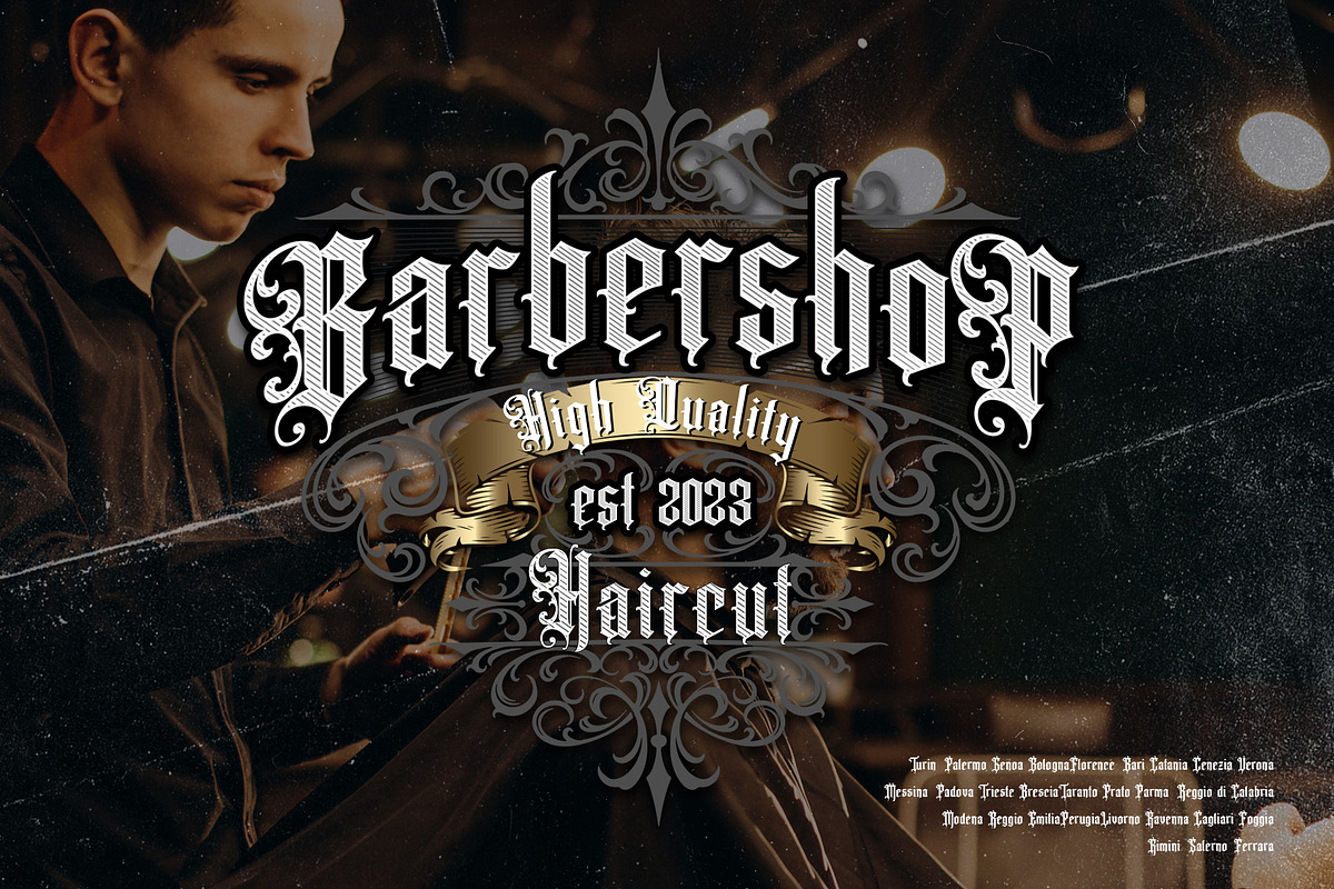 Artgravis Modern Blackletter, a Blackletter Font by dansdesign (Photo 3 of 7)