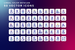 Jobs and professions icons, an Outline Icon by Wencory