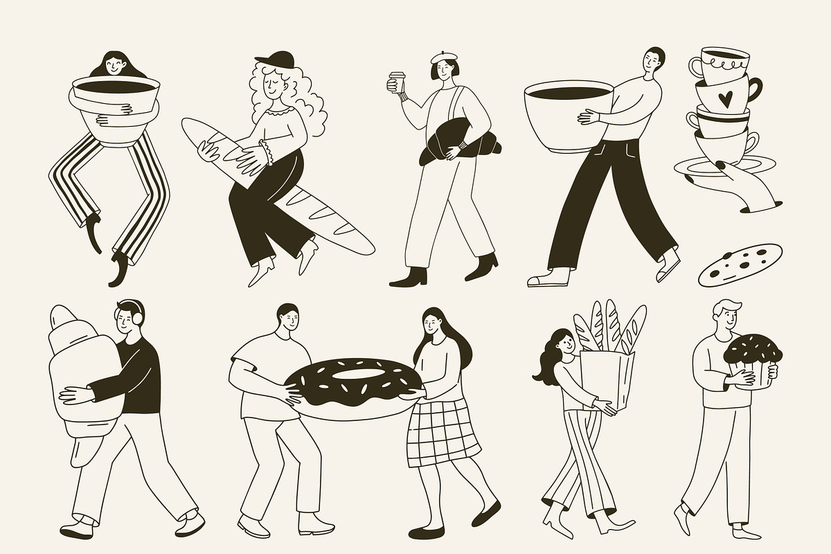 Coffee and Bakery Illustrations, a Food Illustration by AnnArt (Photo 9 of 14)