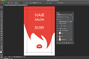 Hair Salon Business Cards, a Business Card Template by Yarko Malinova (Thumbnail 3 of 4)