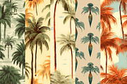Vintage Palm Tree Repeat Patterns, a Pattern Graphic by Journal Haven (Thumbnail 2 of 5)