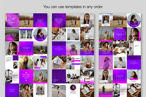 Purple & Pink Instagram Templates