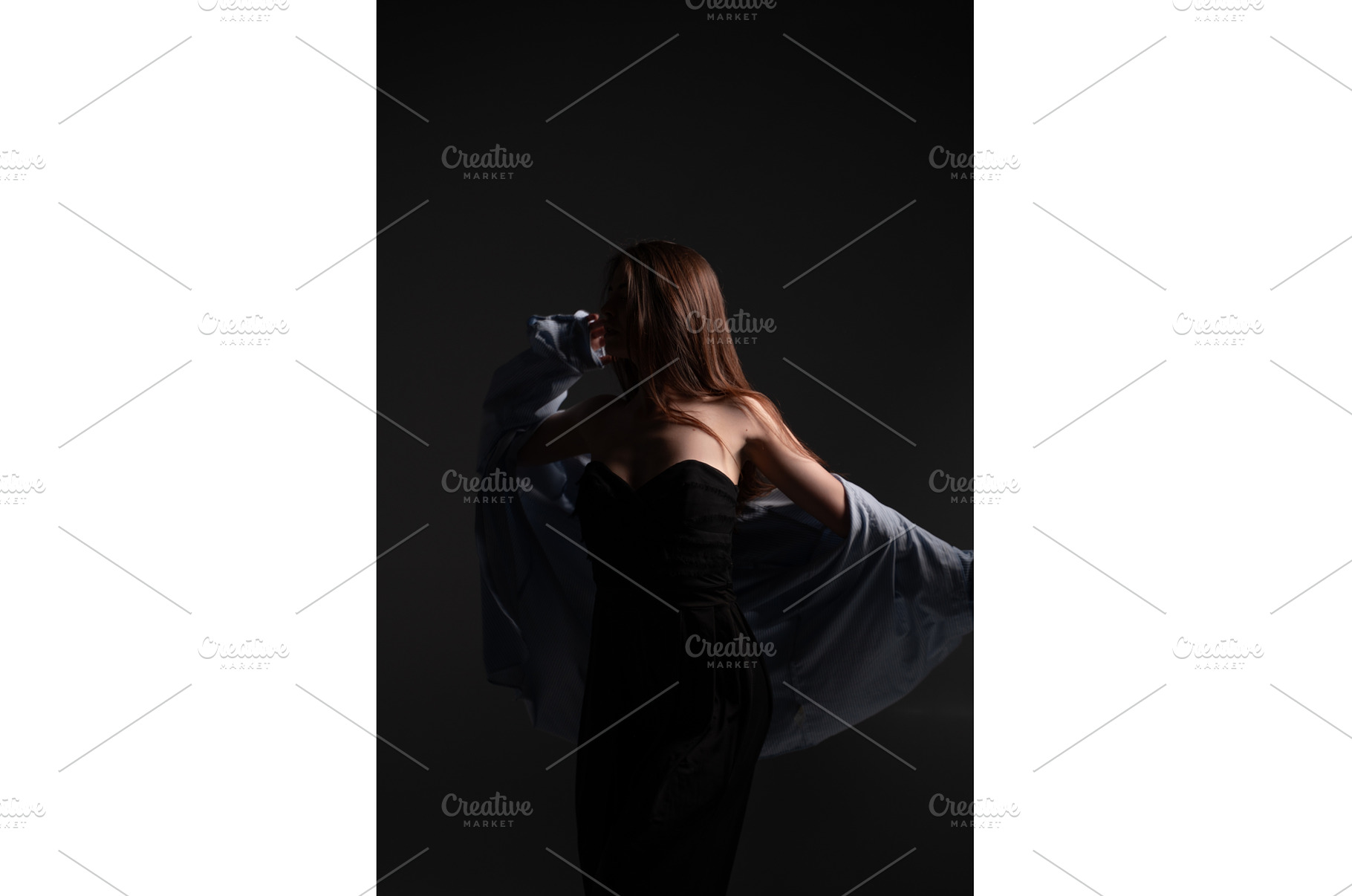 Woman with brown hair wearing a, a Person Photo by volodymyrshtun13795