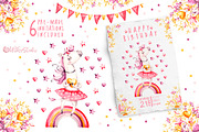 Unicorns Life. Watercolor collection, an Animal Illustration by UlitkaStudio (Thumbnail 10 of 29)