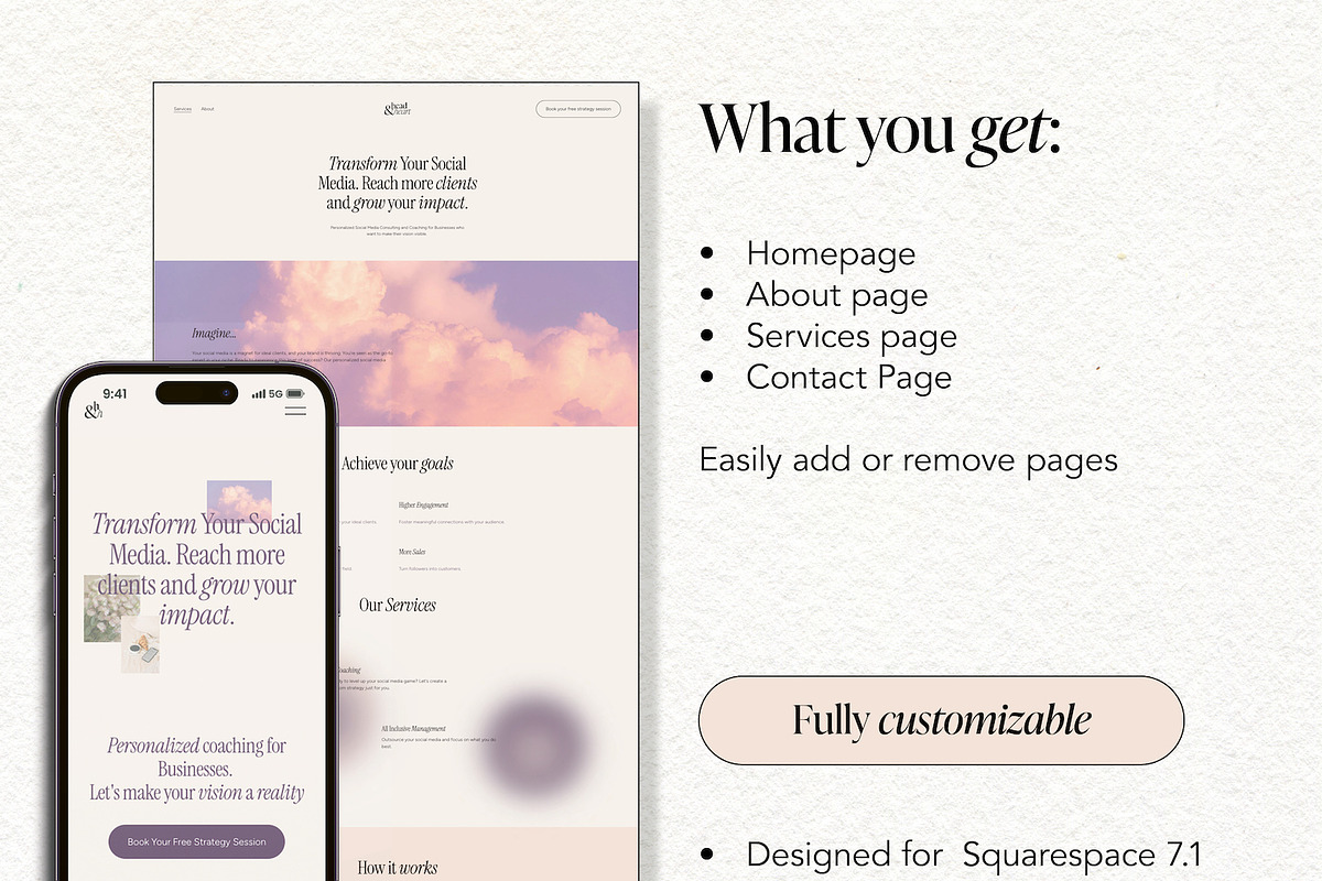 Squarespace Template Coach, a Squarespace Template by shapeshifter's friend (Photo 6 of 10)
