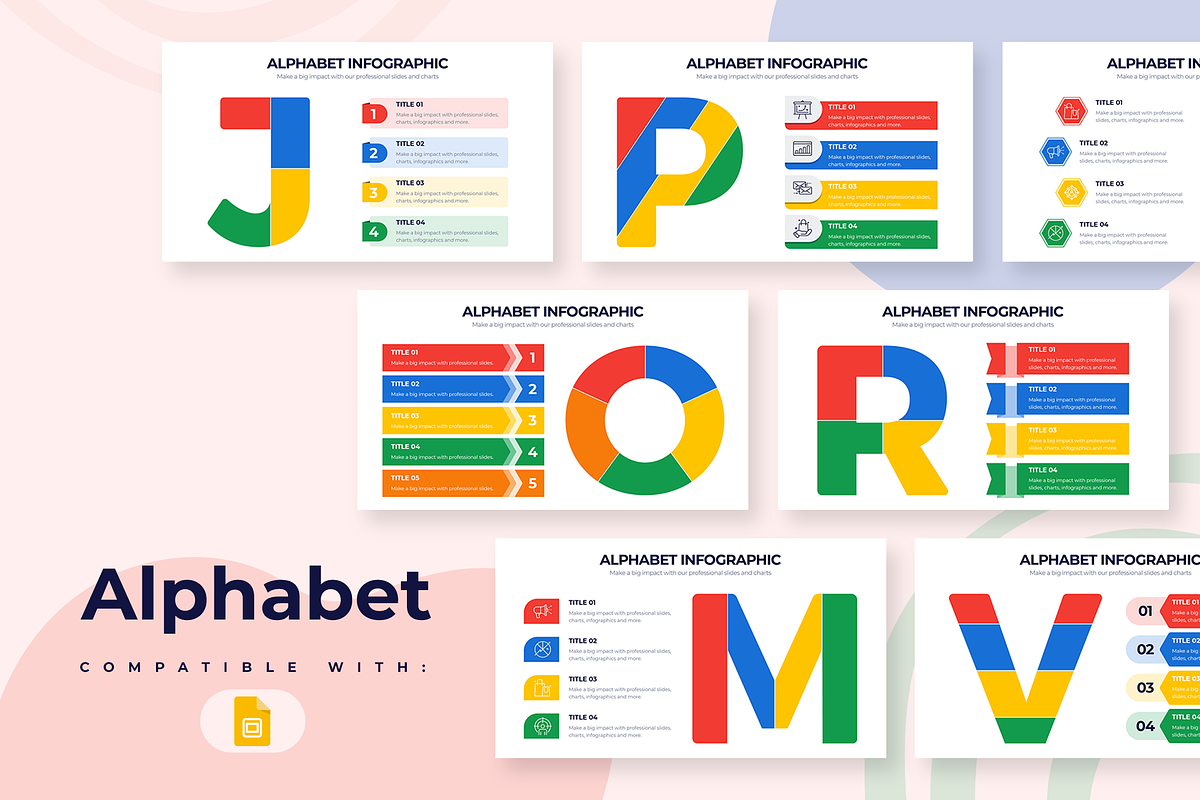 Alphabet Google Slides Templates, a Presentation Template by Slidesmash (Photo 1 of 4)