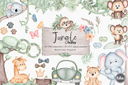 Jungle animals cliparts and patterns, an Animal Illustration by Tita Creative Studio (Thumbnail 1 of 6)
