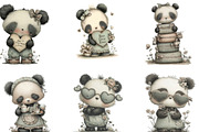 Mothers Day Funny Panda Clipart, an Illustration by Designking (Thumbnail 5 of 5)
