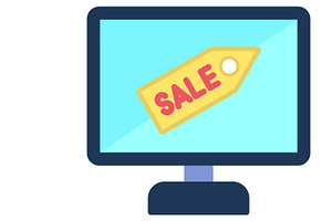 Sale Flat Icon, an Icon by Pexelpy