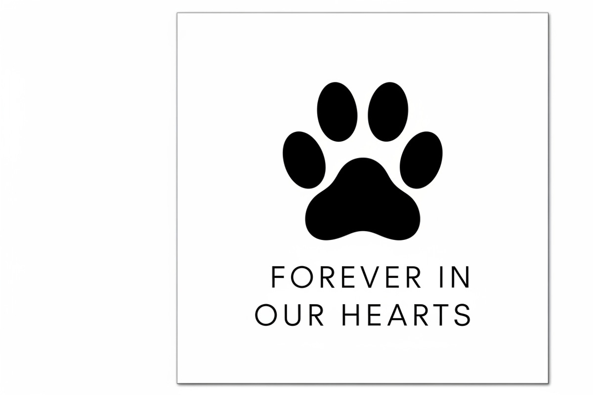Heartfelt paw print memorial plaque, an Illustration by Amazin_art (Photo 12 of 32)