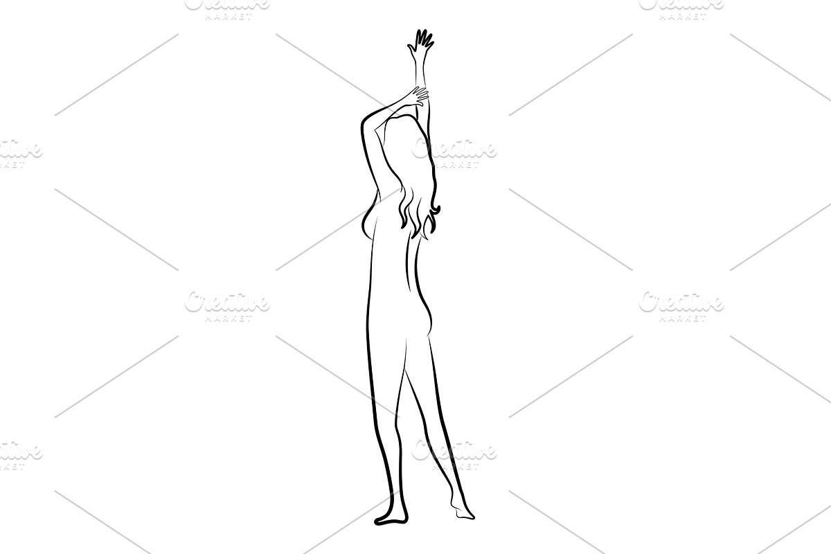 Female silhouette. Woman body, a Person Illustration by the8monkey