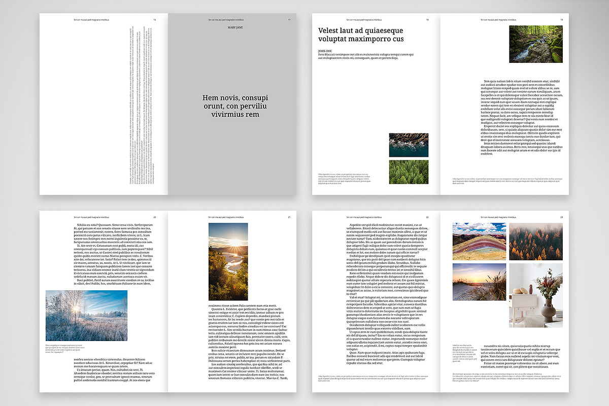 Modern Editorial Brochure Template preview 4