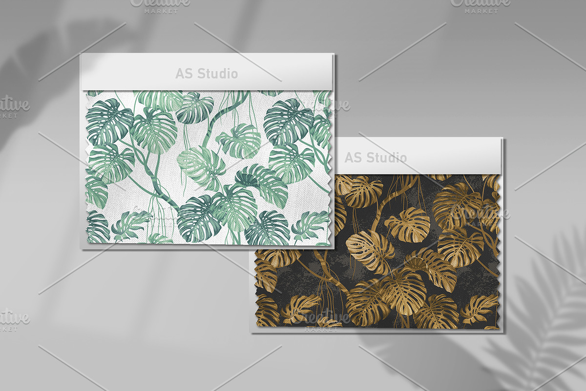 Monstera leaves pattern., a Pattern Graphic by Anna Smirnova (Photo 2 of 8)