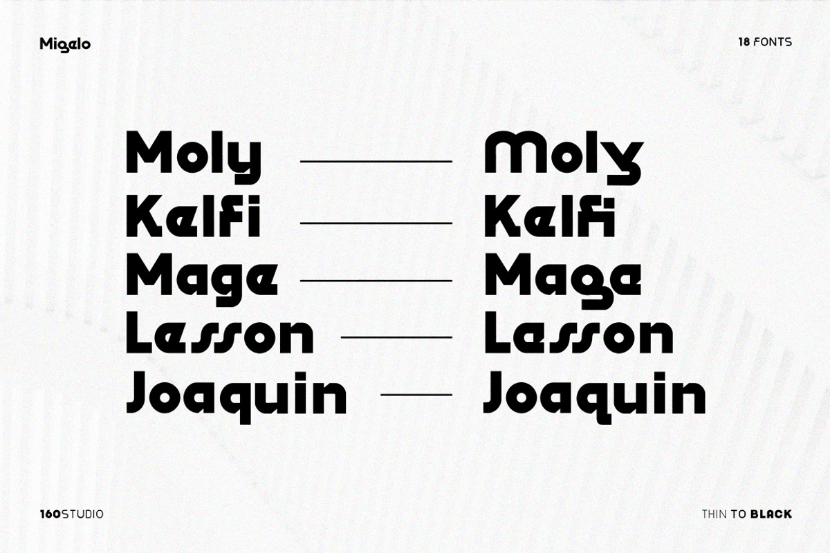 Migelo Modern Variable Font, a Sans Serif Font by 160 Studio (Photo 6 of 10)