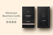 Monarium - Dark Gold Business Cards, a Business Card Template by Ctrl space studio (Thumbnail 1 of 9)