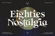 Eighties Nostalgia - Ligature Serif, a Serif Font by SilverStag Type Foundry (Thumbnail 20 of 20)
