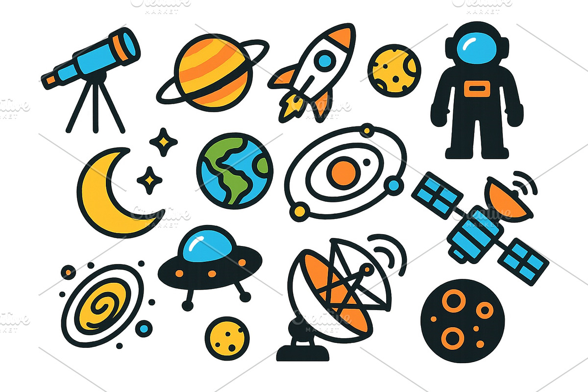 Vector illustration featuring space, an Illustration by ZinetroN