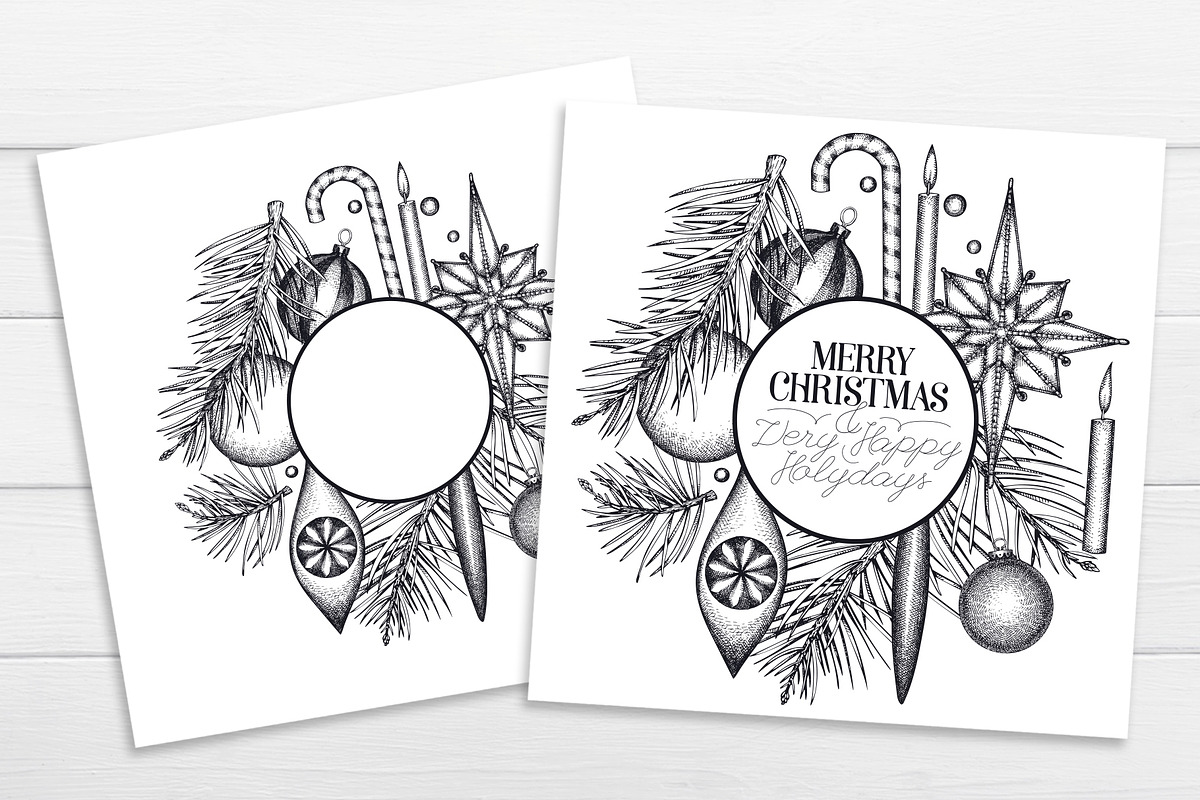 Christmas Vector Collection #2, a Seasonal Illustration by Lubov Illustrations Shop (Photo 4 of 5)