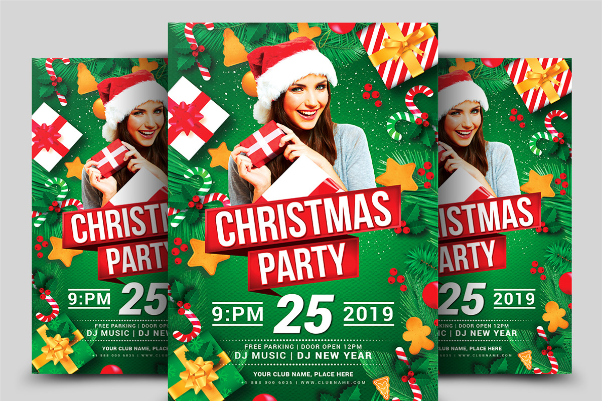 50-Christmas Flyers Bundle, a Flyer Template by AfzaalGraphics (Photo 2 of 49)
