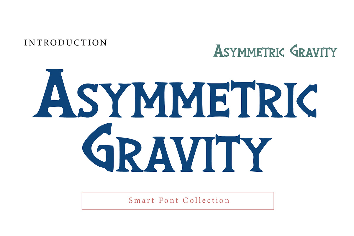 Asymmetric Gravity, a Serif Font by Wow Magic (Photo 1 of 3)