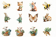 Sweet Garden Watercolor Clipart, an Illustration by Designworld (Thumbnail 5 of 7)
