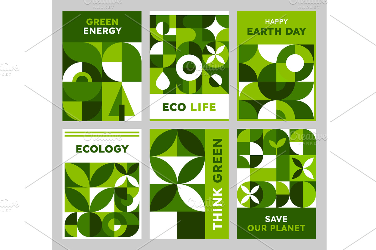 Environment posters, a Decorative Illustration by Vector Tradition