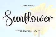 Sunflower | Script Font, a Handwritten Font by Scratchones (Thumbnail 1 of 8)