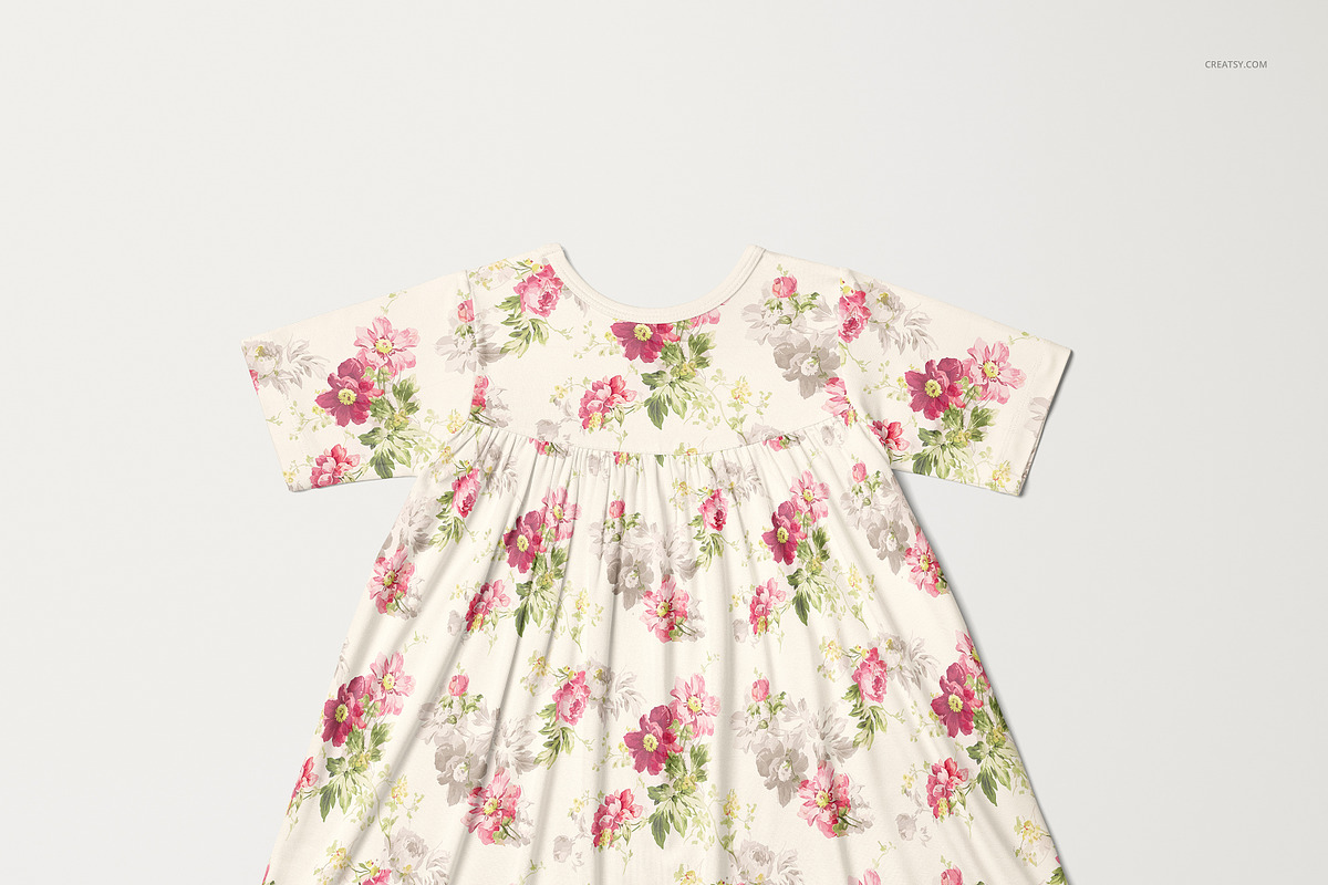 Short Sleeve Swing Dress Mockup Set, a Shirt Mockup by creatsy5 (Photo 5 of 10)