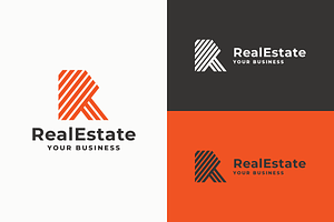 Real Estate - Modern R Letter Logo, a Branding & Logo Template by Design_Planet
