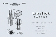 Lipstick Case Patent, an Illustration by Nordic Designs (Thumbnail 1 of 3)
