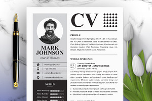 Black & White Minimal Resume / CV