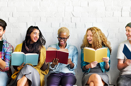 Students youth adult reading stock photo containing african descent and book, a Person Photo by rawpixel