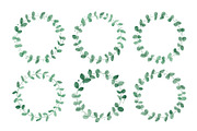 Watercolor Botanical Wreath Clipart, a Graphic by Creativeshirt (Thumbnail 12 of 13)