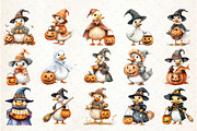 Funny Halloween Silly Goose Clipart, an Illustration by Libby Wishes (Thumbnail 3 of 7)