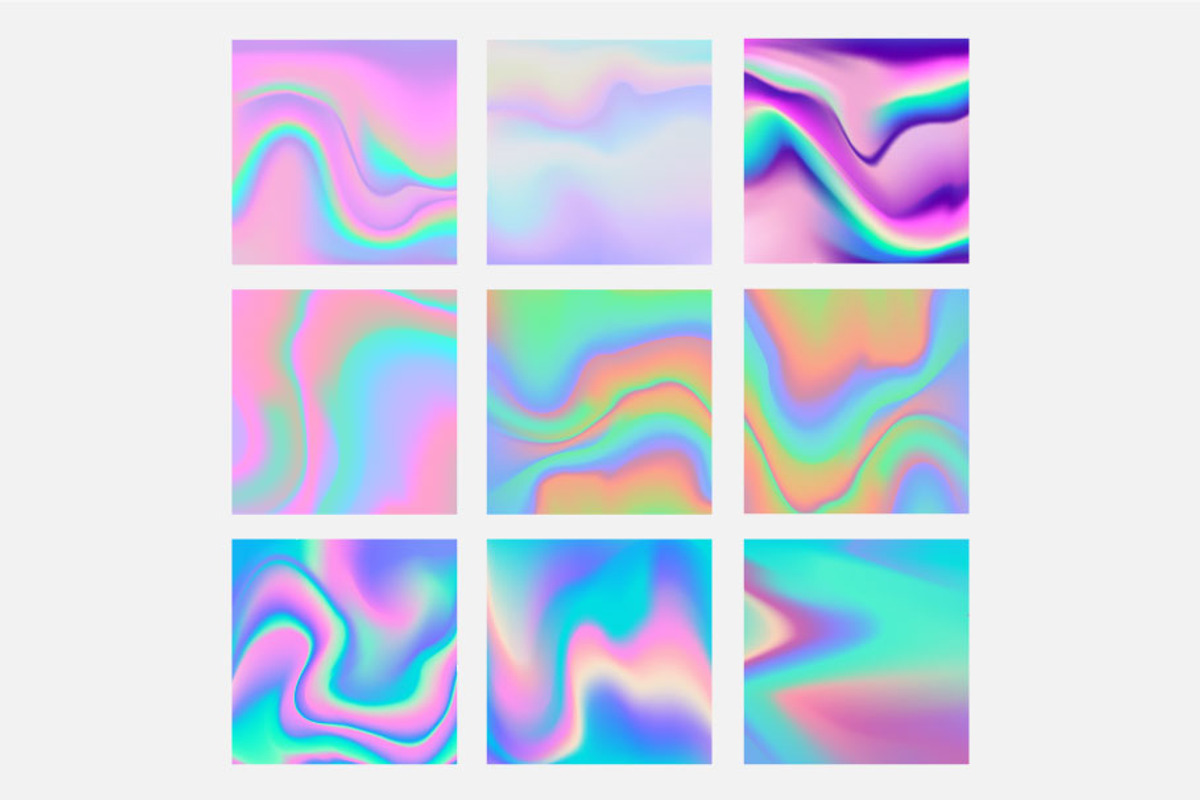 Holographic Backgrounds, a Texture Graphic by Zonda (Photo 5 of 5)