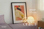 DIN A Frame Lilac Gingham Mockup, an Advertising Mockup by WasMockups (Thumbnail 2 of 6)