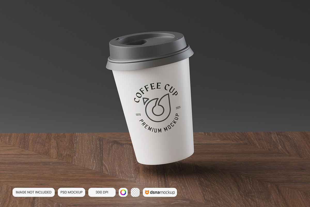 Coffe Cup Mockup v1, a Cups & Container Mockup by DSNA Mockup (Photo 2 of 7)