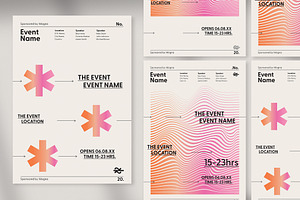 Wavy Gradients Poster, a Poster Template by wavebreak