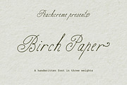 Birch Paper // Handwritten Font, a Script Font by PeachCreme (Thumbnail 1 of 14)