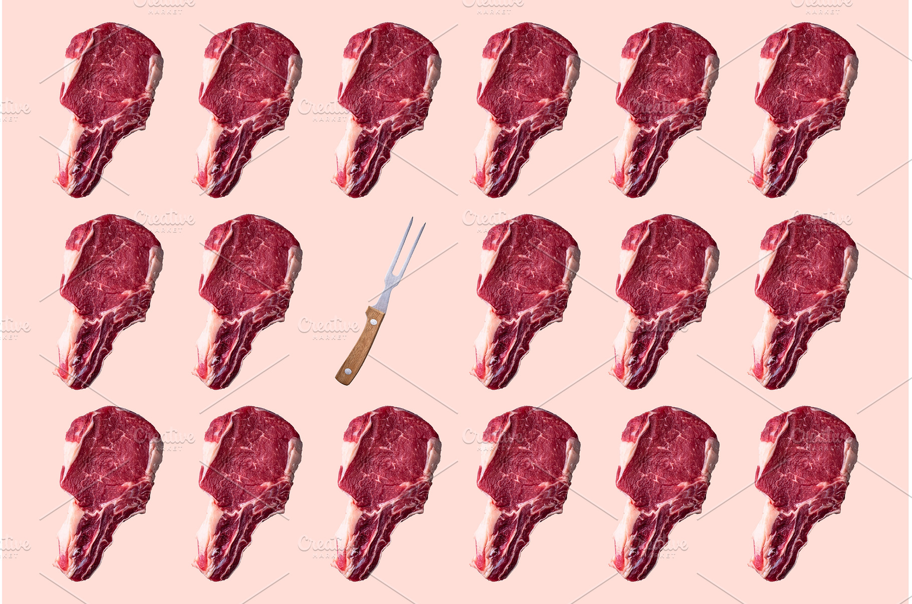 Raw uncooked beef steak or entrecote, a Food & Drink Photo by Yulia Furman