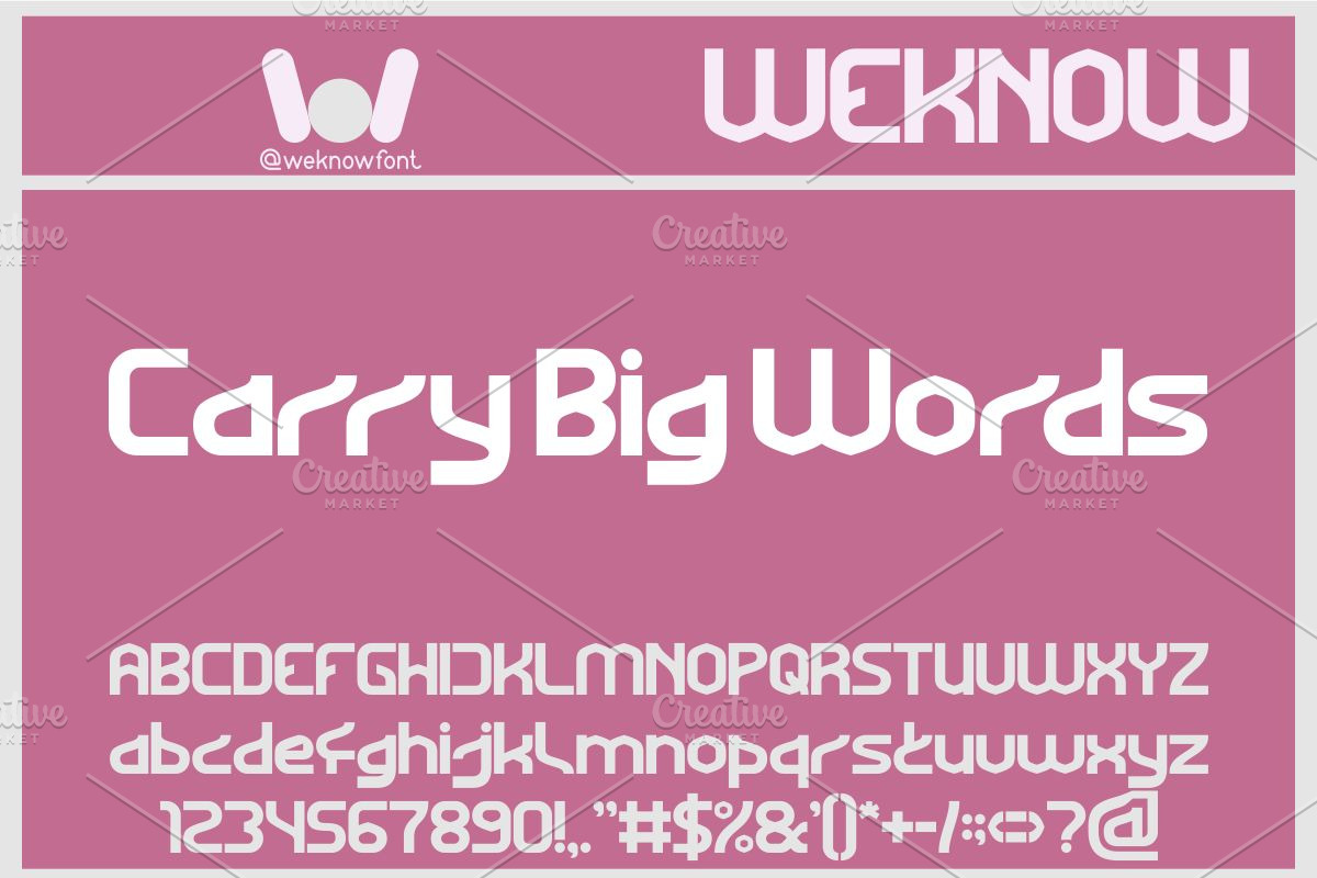 Elephant Font, a Font by weknow (Photo 2 of 8)