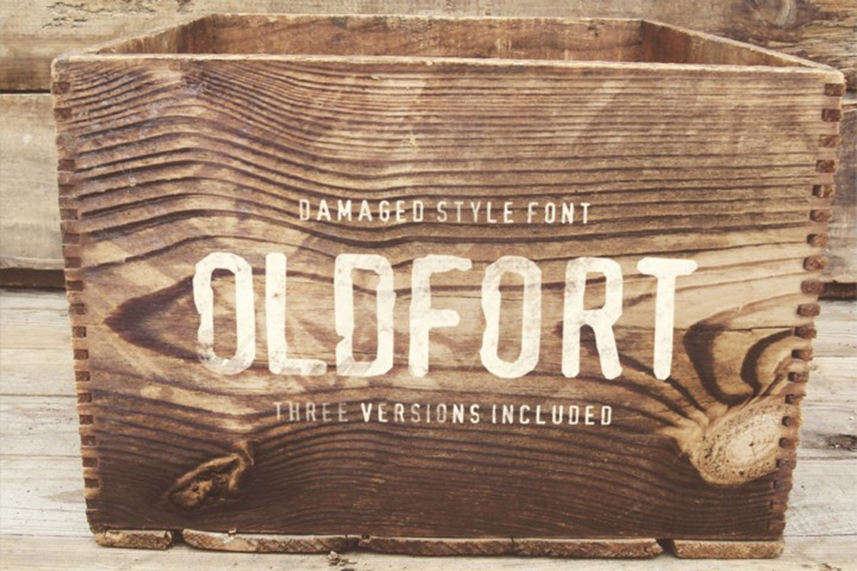 Old Fort Damaged Style Display Font preview 2