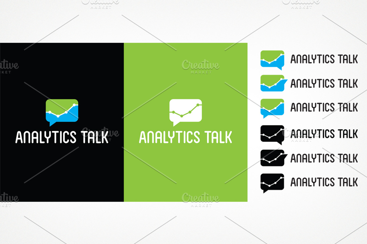 Analytics Talk Logo Design, a Branding & Logo Template by Dizaino-paslaugos (Photo 2 of 2)