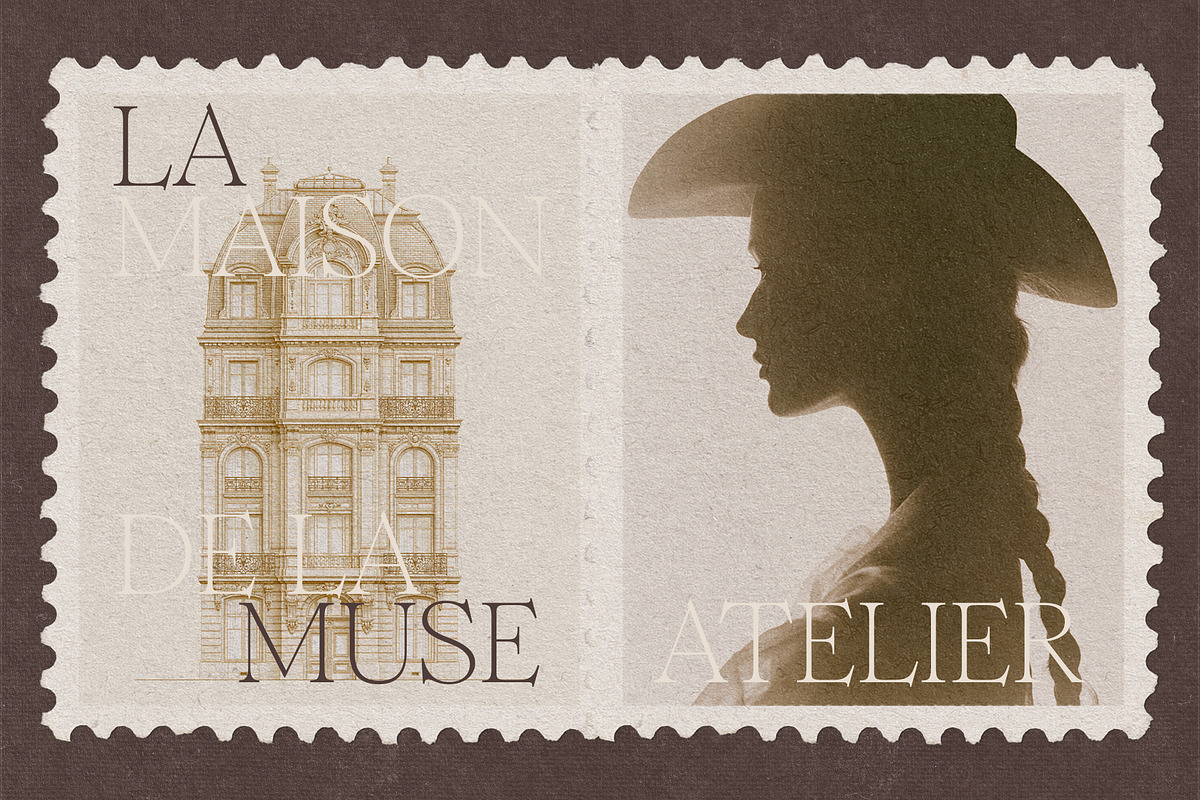 The Muses Vintage Snail Mail Stamps, an Object Graphic by Make Stories Studio (Photo 3 of 10)