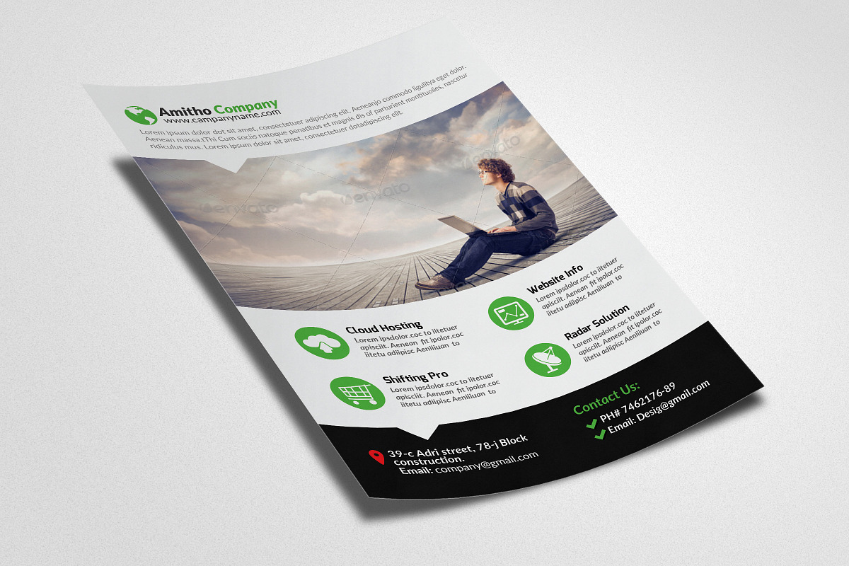 Business Flyer Psd Template, a Flyer Template by Psd Templates (Photo 2 of 3)